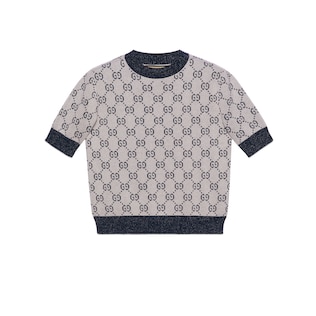 GG lamé jacquard top