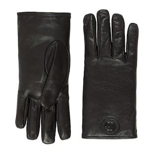 Gants en cuir avec Double G