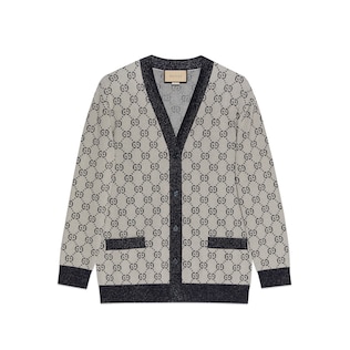 GG cotton jacquard cardigan