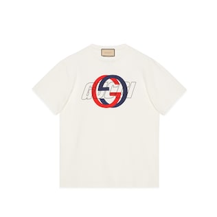 GUCCI プリント コットンジャージー Tシャツ