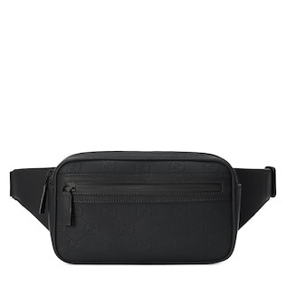 Rubber-effect small belt bag