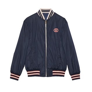 Reversible nylon canvas jacket