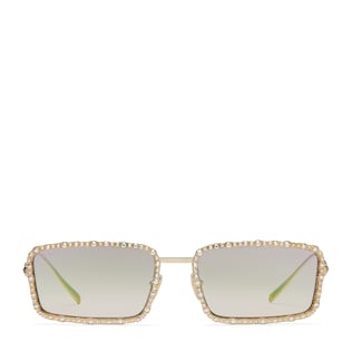 Rectangular frame sunglasses