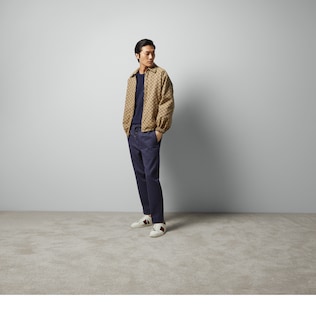 GG cotton canvas pant