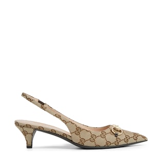 Women's slingback pump with Horsebit