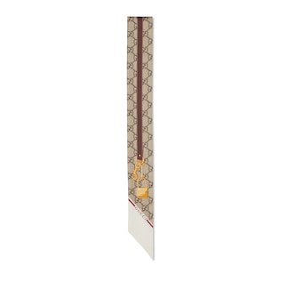 Printed silk twill ribbon