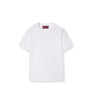 Cotton jersey T-shirt with crystal