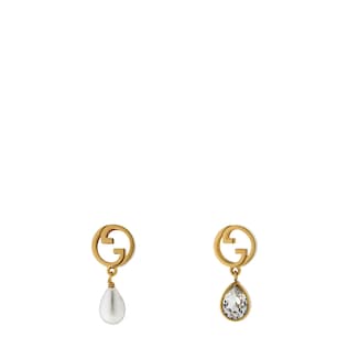 Orecchini Gucci Blondie con perla e cristallo