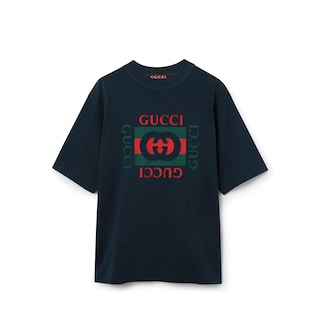 T-shirt en jersey de coton à imprimé Gucci