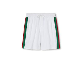 Short de rizo con GG y tribanda Web