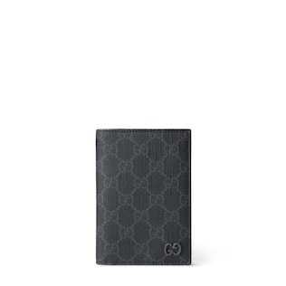 GG passport case with grey interior