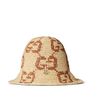 GG straw bucket hat