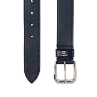 Belt with Interlocking G detail