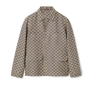 Jacke aus GG Canvas aus Leinenmischung