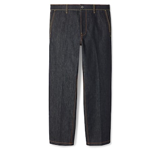 Denim pant with Gucci label