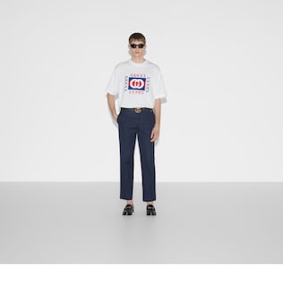 Printed cotton jersey T-shirt