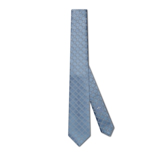 Gucci logo silk jacquard tie
