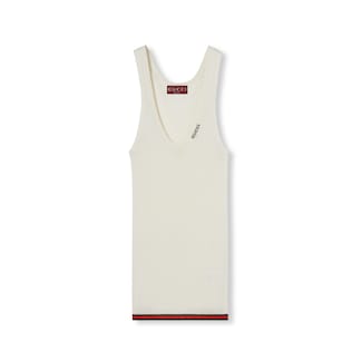 Tanktop aus gerippter Seide