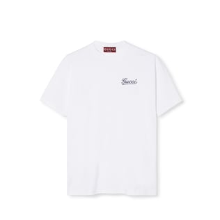 Playera de punto de algodón con bordado