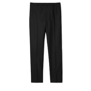Wool blend twill pant
