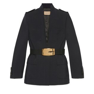 Soft wool silk jacket