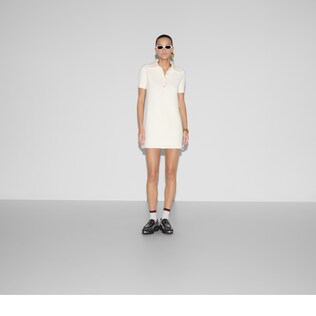 Wool bouclé polo dress