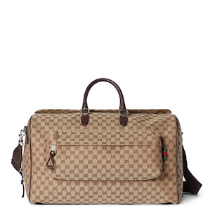 GG canvas large duffle bag