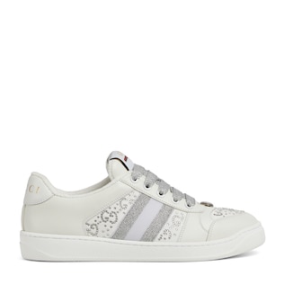 Sneaker Screener donna con cristalli GG