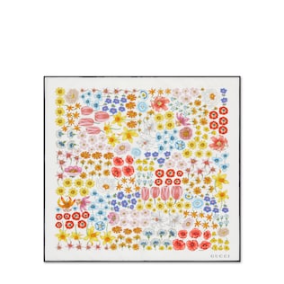 Printed cotton pocket square