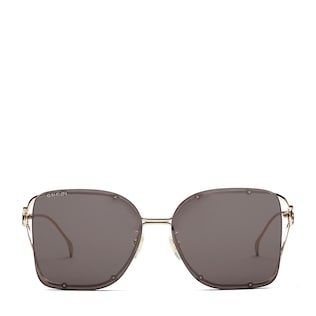 Sonnenbrille mit eckigem Rahmen