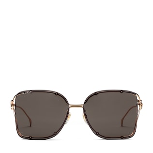Sonnenbrille mit eckigem Rahmen