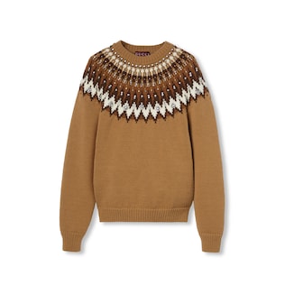 Pull en jacquard de laine norvégien