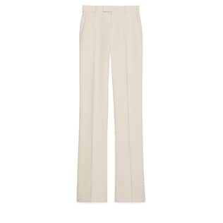 Wool crêpe pant