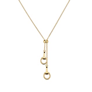 18k Horsebit pendant necklace