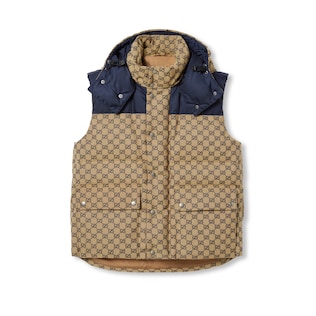 GG canvas down vest