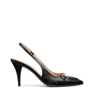 Women's slingback pump with Horsebit