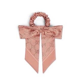 GG silk jacquard scrunchie