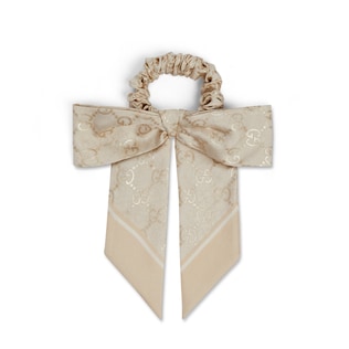 GG silk jacquard scrunchie