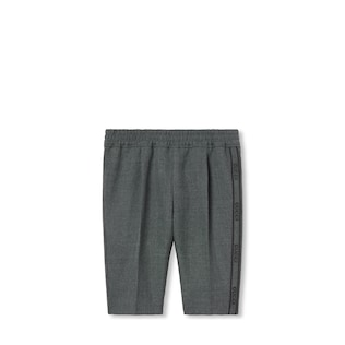 Pantalon pour bébé en sergé de laine brodé