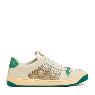 Sneaker Screener donna con cristalli GG