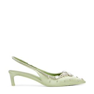 Women's pump with crystals