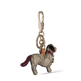 Dog-shaped bag charm