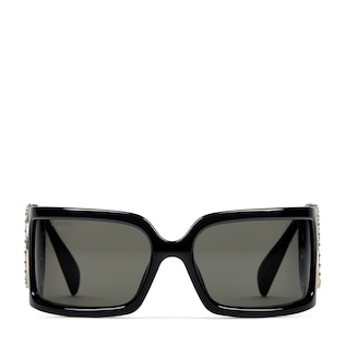 Rectangular frame sunglasses
