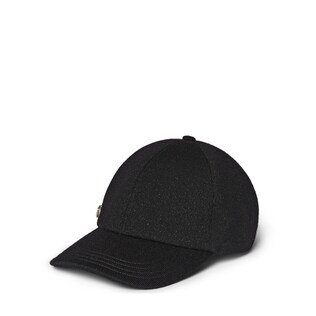 Casquette en maille de laine et lamé