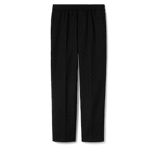 GG cotton blend canvas trouser