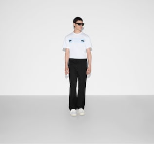 GG cotton blend canvas pant