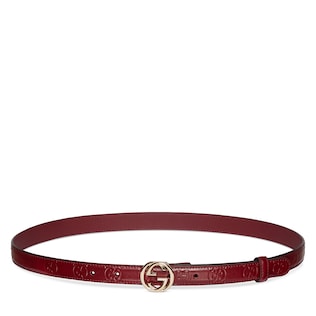 Ceinture avec boucle GG enlacés