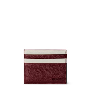 Bi-colour card case with Gucci logo