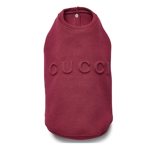 Embossed cotton pet sweatshirt