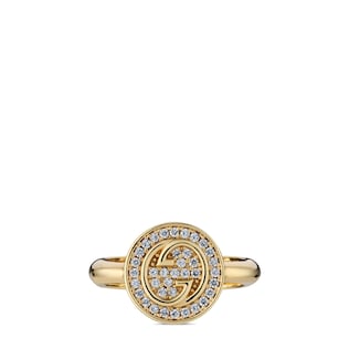 Gucci Blondie系列水晶戒指